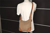 Authentic COACH Signature Shoulder Cross Bag Canvas Leather 6386 Brown 1111J