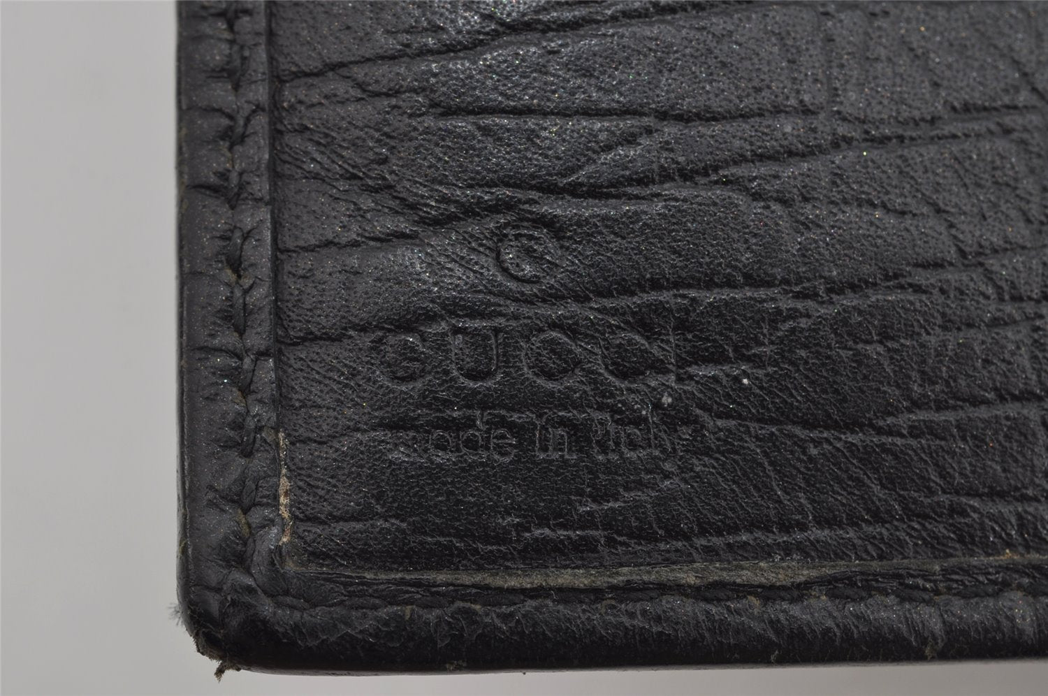 Auth GUCCI Web Sherry Line Agenda Notebook Cover GG Canvas Leather Black 1111K