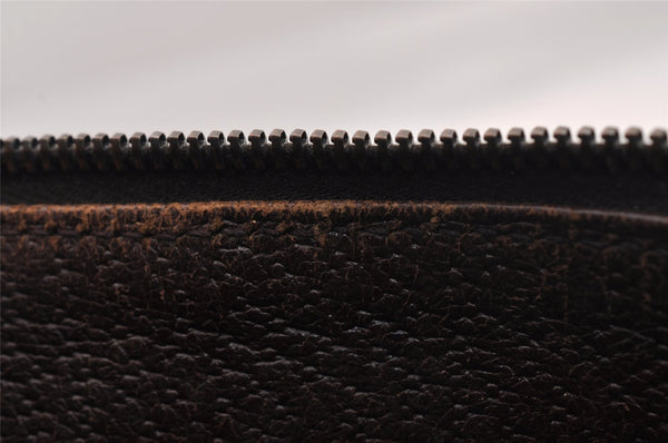 Authentic GUCCI Shoulder Cross Body Bag GG Canvas Leather 114273 Brown 1112I