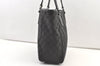 Authentic GUCCI Vintage Shoulder Tote Bag GG Canvas Leather 113017 Black 1112K