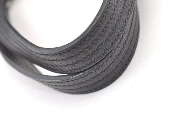 Authentic GUCCI Vintage Shoulder Tote Bag GG Canvas Leather 113017 Black 1112K