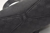 Authentic GUCCI Vintage Shoulder Tote Bag GG Canvas Leather 113017 Black 1112K