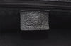 Authentic GUCCI Vintage Shoulder Tote Bag GG Canvas Leather 113017 Black 1112K