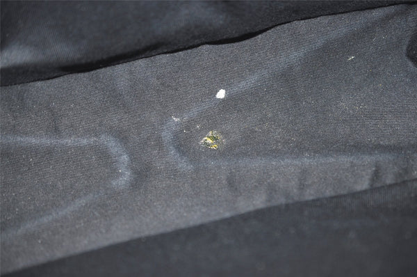 Authentic GUCCI Vintage Shoulder Tote Bag GG Canvas Leather 113017 Black 1112K