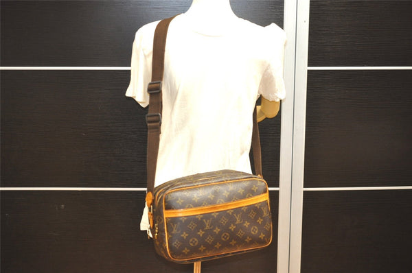 Authentic Louis Vuitton Monogram Reporter PM Shoulder Cross Bag M45254 LV 1113I