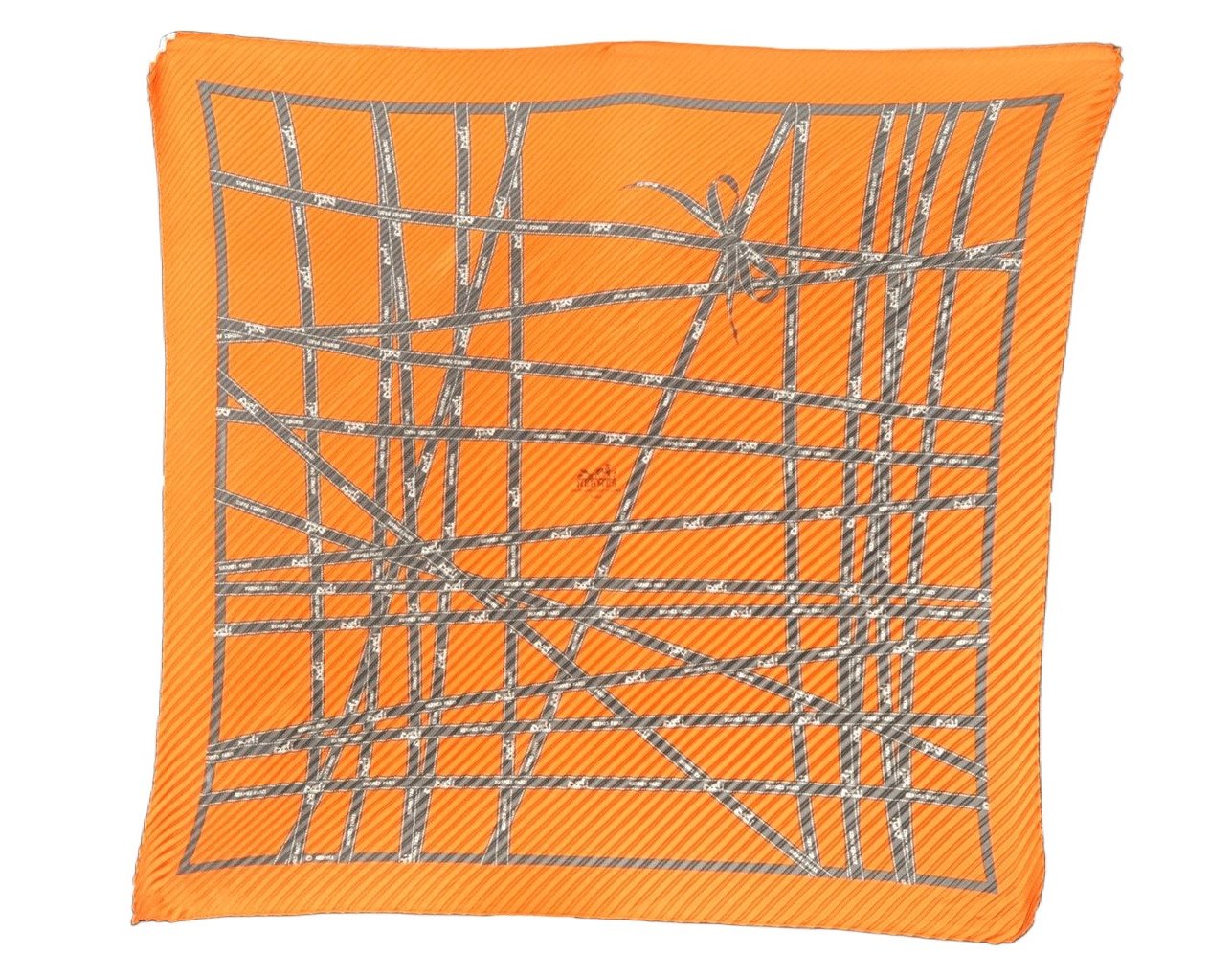 Authentic HERMES Pleats Scarf 