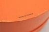 Authentic HERMES Pleats Scarf "Bolduc Ribbon" Silk Orange Box 1113K