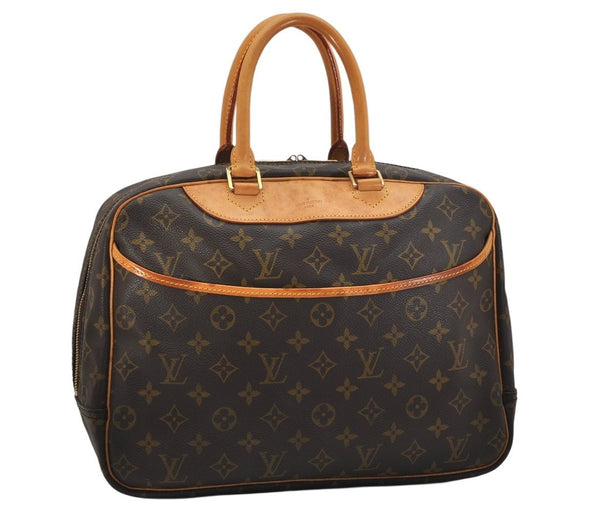 Authentic Louis Vuitton Monogram Deauville Hand Bag M47270 LV 1115K