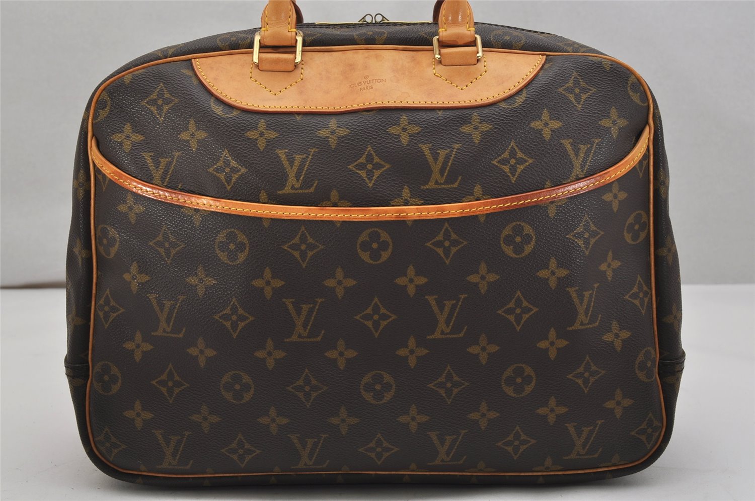 Authentic Louis Vuitton Monogram Deauville Hand Bag M47270 LV 1115K