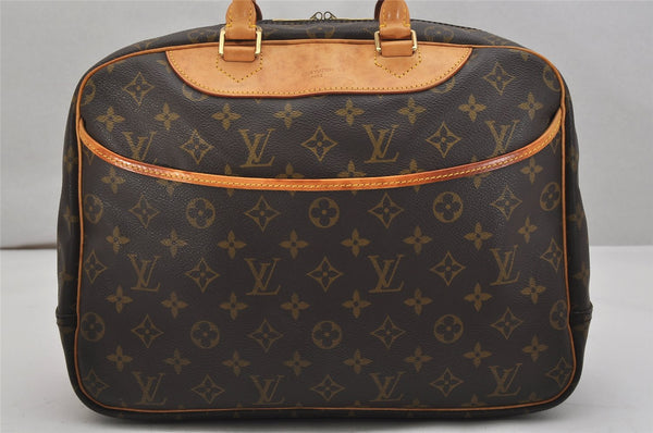 Authentic Louis Vuitton Monogram Deauville Hand Bag M47270 LV 1115K