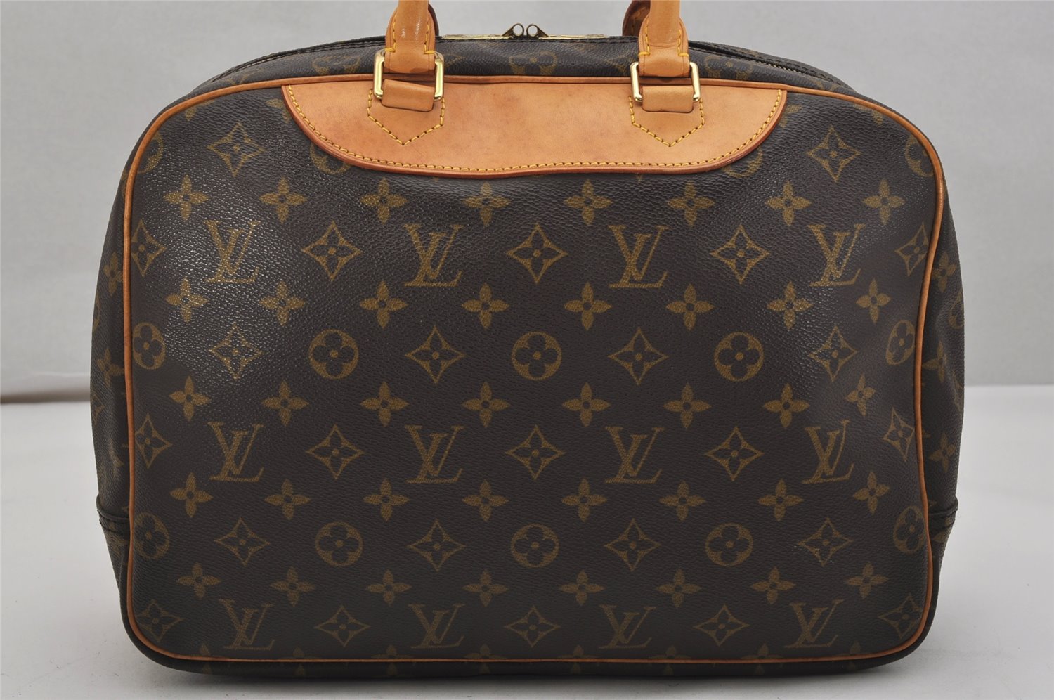 Authentic Louis Vuitton Monogram Deauville Hand Bag M47270 LV 1115K