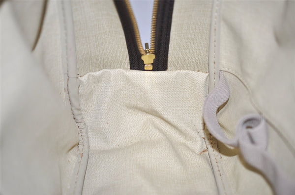 Authentic Louis Vuitton Monogram Deauville Hand Bag M47270 LV 1115K