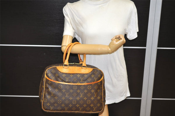 Authentic Louis Vuitton Monogram Deauville Hand Bag M47270 LV 1115K