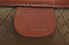 Authentic GUCCI Vintage Travel Boston Bag Leather Brown 1116I