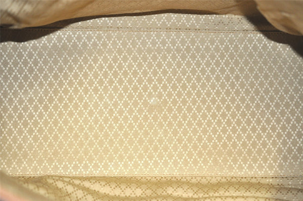 Authentic GUCCI Vintage Travel Boston Bag Leather Brown 1116I