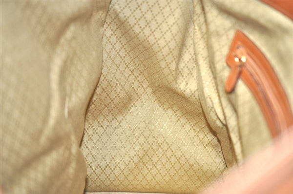 Authentic GUCCI Vintage Travel Boston Bag Leather Brown 1116I