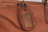 Authentic GUCCI Vintage Travel Boston Bag Leather Brown 1116I