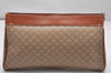 Authentic CELINE Macadam Blason Pattern Clutch Hand Bag PVC Leather Beige 1116J