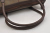 Authentic Burberrys Check Canvas Leather Shoulder Hand Bag Khaki Green 1116K