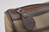 Authentic Burberrys Check Canvas Leather Shoulder Hand Bag Khaki Green 1116K