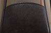Authentic Burberrys Check Canvas Leather Shoulder Hand Bag Khaki Green 1116K