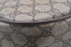 Authentic GUCCI Web Sherry Line Shoulder Bag GG PVC Leather Brown Junk 1117J