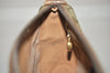 Authentic GUCCI Web Sherry Line Shoulder Bag GG PVC Leather Brown Junk 1117J