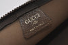 Authentic GUCCI Vintage GG Plus Clutch Hand Bag Purse GG PVC Leather Brown 1118J