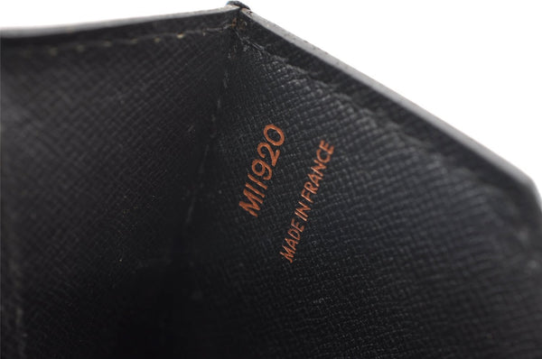 Authentic Louis Vuitton Epi Porte Documents Bandouliere SPO Briefcase Blue 1120I