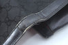 Authentic GUCCI Web Sherry Line 2Way Clutch Bag GG Canvas Leather Black 1120J