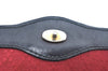Authentic GUCCI Web Sherry Line 2Way Clutch Bag GG Canvas Leather Black 1120J