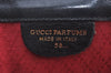 Authentic GUCCI Web Sherry Line 2Way Clutch Bag GG Canvas Leather Black 1120J