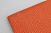 Authentic HERMES Yuris GM Agenda Note Book Cover Leather Orange Junk 1120K