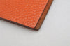 Authentic HERMES Yuris GM Agenda Note Book Cover Leather Orange Junk 1120K