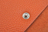 Authentic HERMES Yuris GM Agenda Note Book Cover Leather Orange Junk 1120K