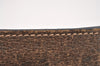 Authentic GUCCI Web Sherry Line Clutch Hand Bag Purse GG PVC Leather Brown 1121J