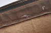 Authentic GUCCI Web Sherry Line Clutch Hand Bag Purse GG PVC Leather Brown 1121J