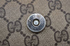 Authentic GUCCI Web Sherry Line Clutch Hand Bag GG PVC Leather Brown Junk 1122J