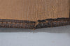 Authentic GUCCI Web Sherry Line Clutch Hand Bag GG PVC Leather Brown Junk 1122J