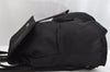 Authentic GUCCI Vintage Drawstring Backpack Nylon Leather Black 1122K