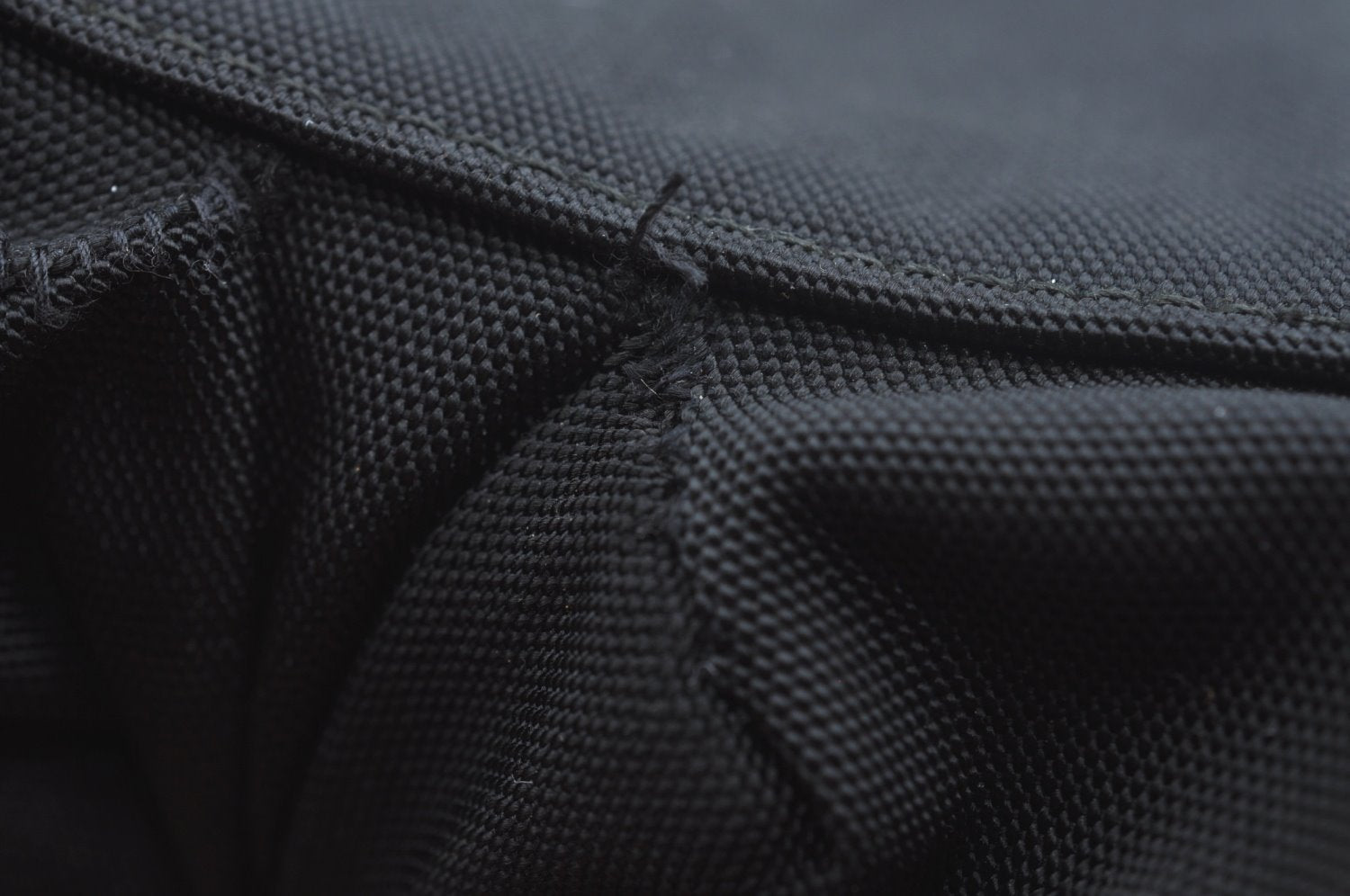 Authentic GUCCI Vintage Drawstring Backpack Nylon Leather Black 1122K