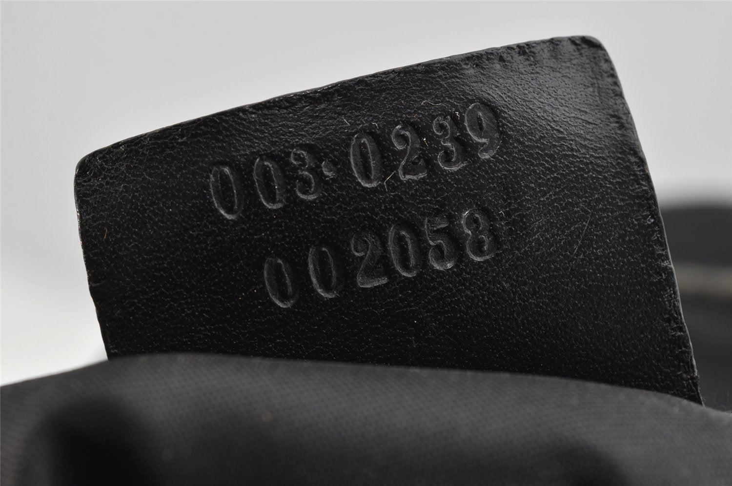 Authentic GUCCI Vintage Drawstring Backpack Nylon Leather Black 1122K