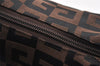 Authentic GIVENCHY Vintage Canvas Leather Shoulder Hand Bag Purse Brown 1123J