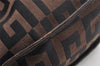 Authentic GIVENCHY Vintage Canvas Leather Shoulder Hand Bag Purse Brown 1123J