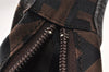 Authentic GIVENCHY Vintage Canvas Leather Shoulder Hand Bag Purse Brown 1123J