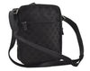 Authentic GUCCI Shoulder Cross Body Bag GG Canvas Leather 0181612 Black 1125J