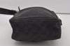 Authentic GUCCI Shoulder Cross Body Bag GG Canvas Leather 0181612 Black 1125J