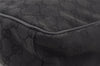 Authentic GUCCI Shoulder Cross Body Bag GG Canvas Leather 0181612 Black 1125J