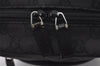 Authentic GUCCI Shoulder Cross Body Bag GG Canvas Leather 0181612 Black 1125J