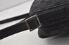 Authentic GUCCI Shoulder Cross Body Bag GG Canvas Leather 0181612 Black 1125J